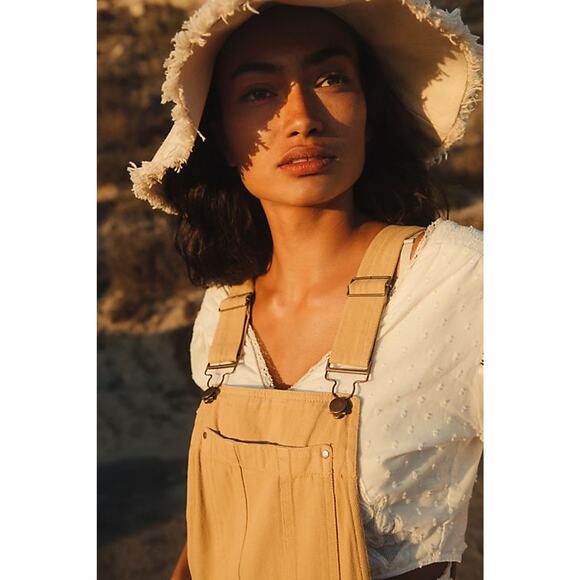 NEW Anthropologie Pilcro Honey Short Overalls - 29 Waist - Picture 2 of 7
